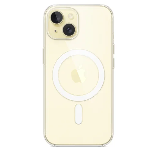 iPhone 15 átlátszó tok (MT203ZM/A) Apple gyári MagSafe-rögzítésű - 4