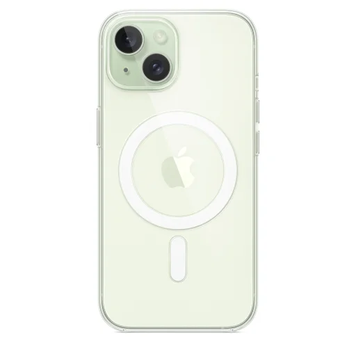 iPhone 15 átlátszó tok (MT203ZM/A) Apple gyári MagSafe-rögzítésű - 5
