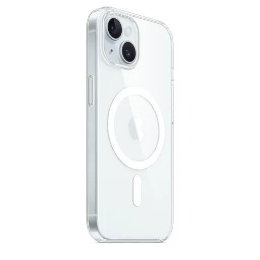 iPhone 15 átlátszó tok (MT203ZM/A) Apple gyári MagSafe-rögzítésű - 6