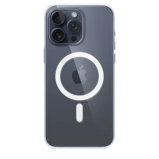 iPhone 15 Pro Max átlátszó tok (MT233ZM/A) Apple gyári MagSafe-rögzítésű - 3