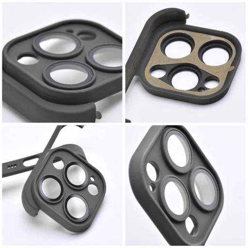 iPhone 14 Pro kameralencse és peremvédő fekete - 6