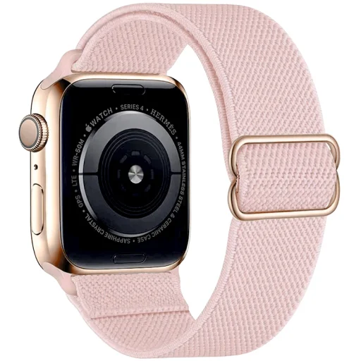 Apple Watch 1/2/3/4/5/6/7/8/9/SE (42/44/45mm) TRPH szövet óraszíj rózsaszín - 1
