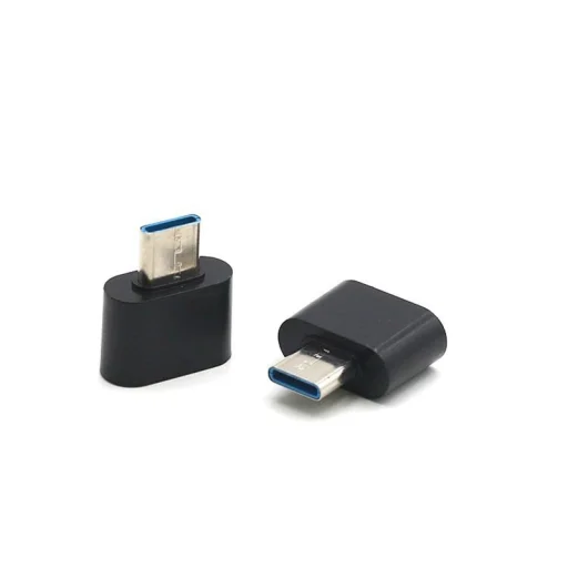 USB-A - USB-C OTG 2.0 átalakító adapter fekete - 5