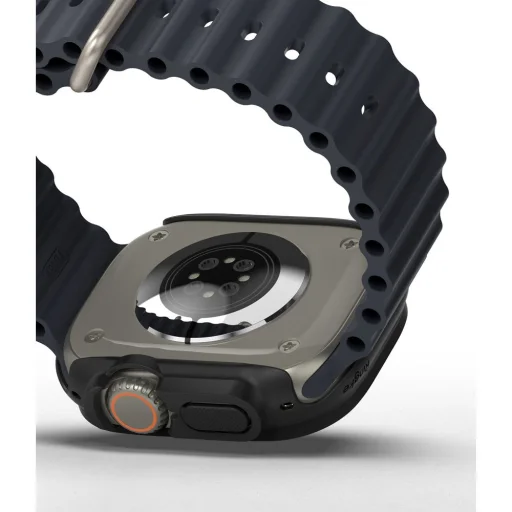 Apple Watch Ultra 1/2/3 49 mm Ringke Slim tok 2x átlátszó/fekete - 8