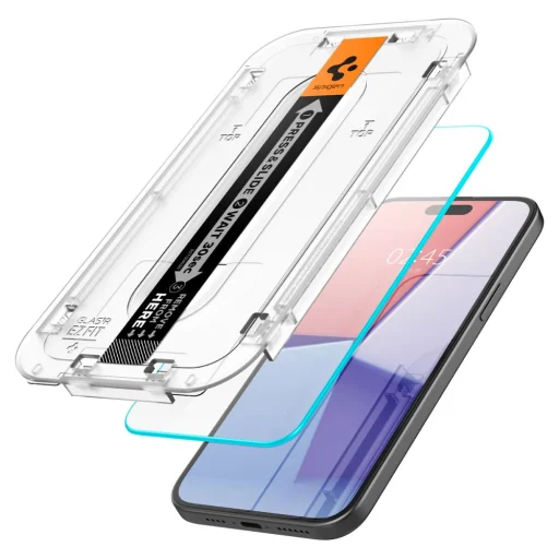 iPhone 15 Pro Max Spigen Glas.TR EZ Fit kijelzővédő üvegfólia - 2