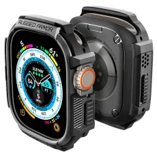 Apple Watch Ultra 1/2 (49 mm) Spigen Rugged Armor puzdro matná čierna, bez remienka