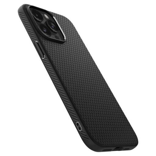 iPhone 15 Pro Spigen Liquid Air flexibilis TPU gél tok matt fekete - 6