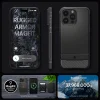 iPhone 15 Pro Max Spigen Rugged Armor Mag MagSafe tok matt fekete (ACS06561) thumbnail