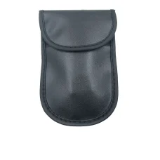 Lopásgátló autós kulcstartó, rádióblokkoló tasak, Faraday kalitka fekete