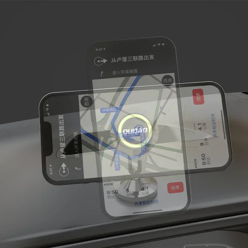 Dudao F6X + mágneses autós telefontartó fekete - 3