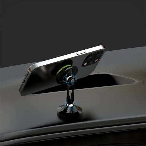 Dudao F6X + mágneses autós telefontartó fekete - 5