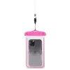 PVC vízálló telefontok zsinórral rózsaszín thumbnail