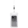 PVC vízálló telefontok zsinórral fehér thumbnail
