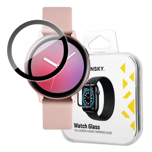 Samsung Galaxy Watch Active 2 44mm Wozinsky Hibrid kijelzővédő üvegfólia fekete - 1
