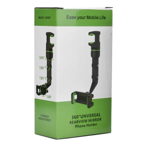 Állítható autós visszapillantó tükörre helyezhető telefontartó - 7
