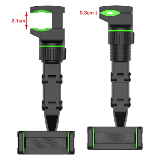 Állítható autós visszapillantó tükörre helyezhető telefontartó - 4