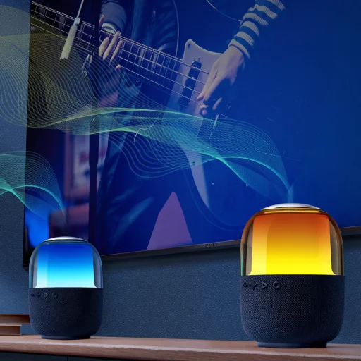Joyroom vezeték nélküli Bluetooth 5.3 RGB hangszóró fekete (JR-ML05) - 5