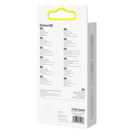 Baseus StarSpeed 3 az 1-ben USB - micro USB / Lightning / USB C kábel 3,5A 1,2 m fekete - 10