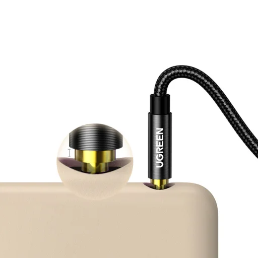 Ugreen audio kábel AUX 90 fokban döntött minijack 3,5 mm 2m kék (AV112) - 4