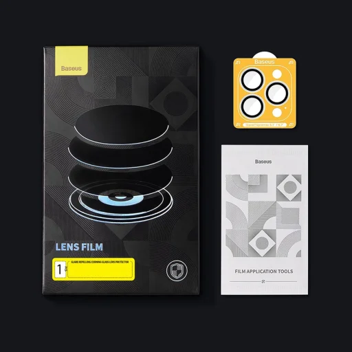 iPhone 13 Pro Max / 13 Pro Baseus kameralencsevédő üvegfólia - 8