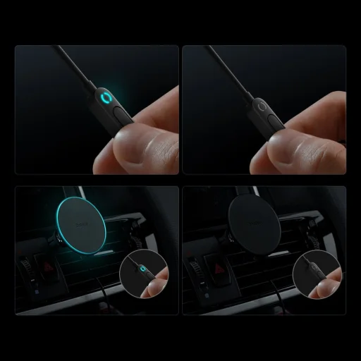 Baseus CW01 MagSafe 15W USB 25W indukciós autós töltő fekete - 8