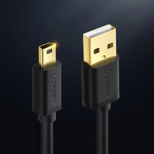 Ugreen USB - mini USB kábel 480 Mbps 1 m fekete (US132 10355) - 3