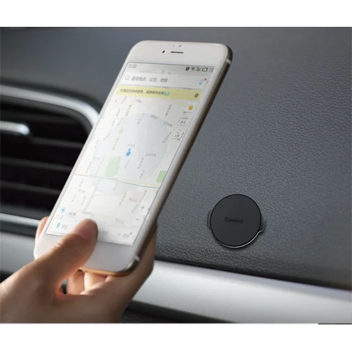 Baseus Small Ears mágneses autós telefontartó fekete - 8
