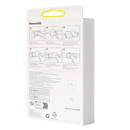 Apple Watch 7/8 41mm Baseus NanoCrystal védőfólia készlet 2db + rögzítőkészlet átlátszó - 2