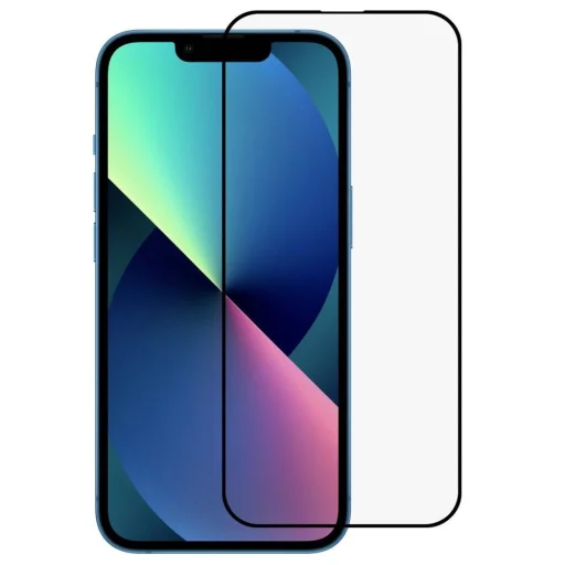 iPhone 14 Pro Max/14 Plus 5D Full Glue kijelzővédő üvegfólia fekete - 1