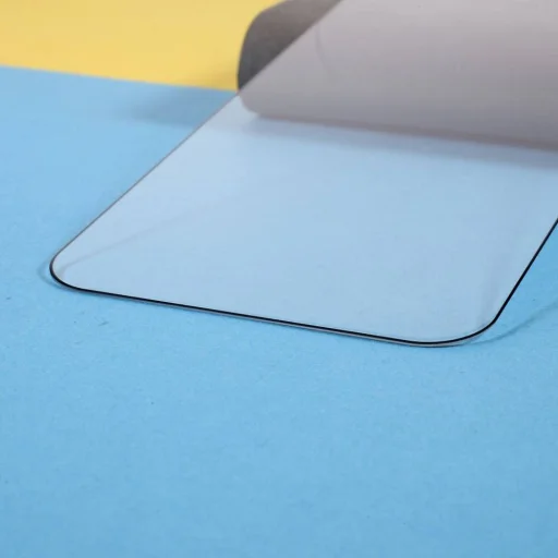 iPhone 15 5D Full Glue kijelzővédő üvegfólia fekete - 9