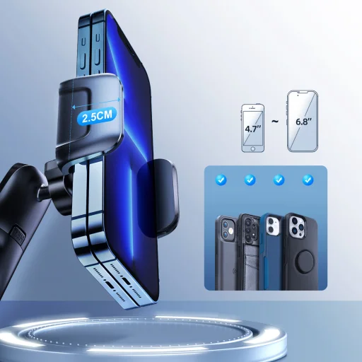 Joyroom mechanical autós telefontartó műszerfalra fekete (JR-ZS284) - 8