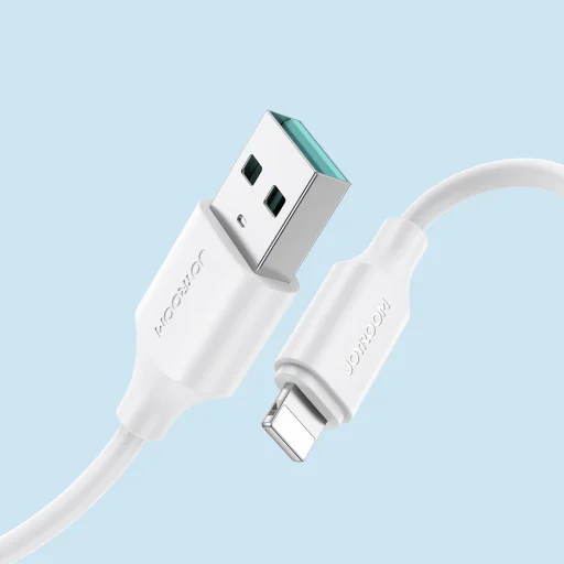 Joyroom töltő és adatkábel USB - Lightning 2.4A 1m fehér (S-UL012A9) - 5