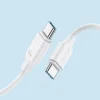 Joyroom USB-C - USB-C kábel 480Mb/s 60W 1m fehér (S-CC060A9)