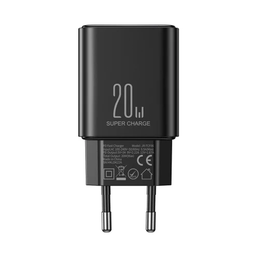 Joyroom hálózati töltő adapter JR-TCF06 USB C 20W PD fekete - 10