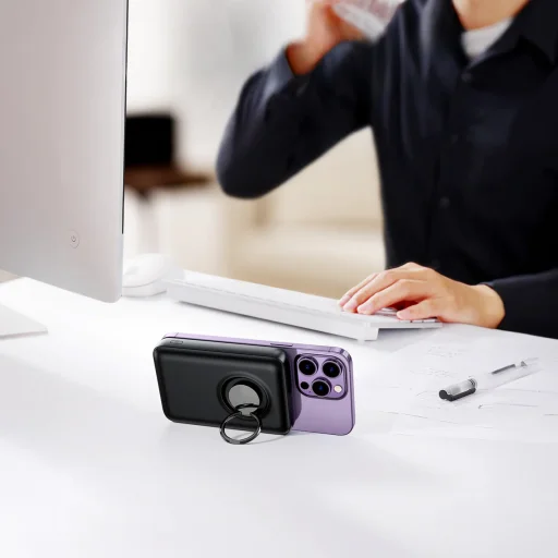 Joyroom JR-W050 powerbank 10000mAh 20W MagSafe vezeték nélküli töltéssel fekete - 3