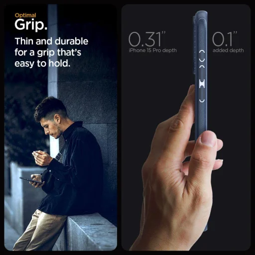 iPhone 15 Pro Max Spigen Mag Armor MagSafe tok tengerészkék (ACS06598) - 7