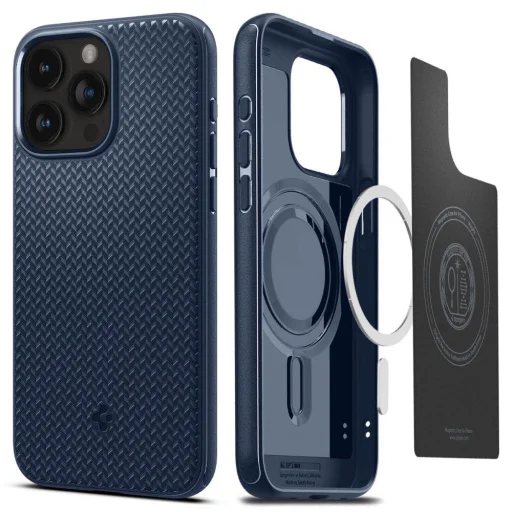iPhone 15 Pro Max Spigen Mag Armor MagSafe tok tengerészkék (ACS06598) - 1