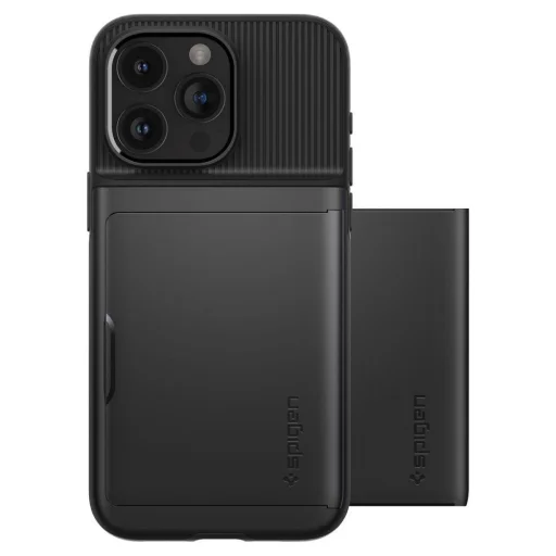 iPhone 15 Pro Spigen Slim Armor CS tok fekete (ACS06728) - 1