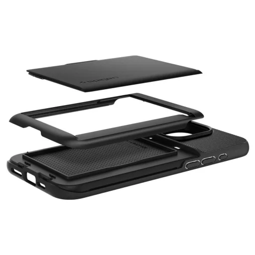 iPhone 15 Pro Spigen Slim Armor CS tok fekete (ACS06728) - 6