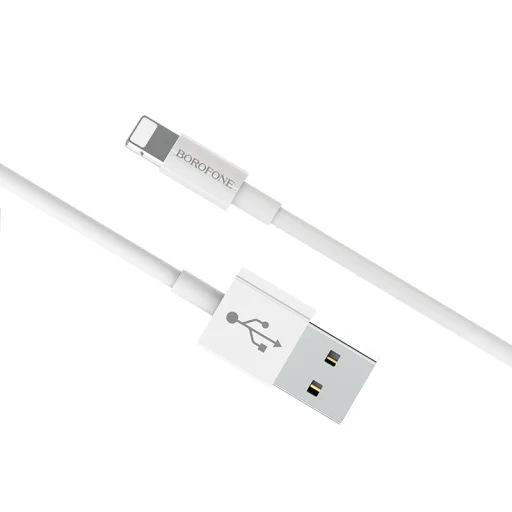 Borofone BX22 Bloom USB - Lightning kábel 2,4A 1m fehér - 2