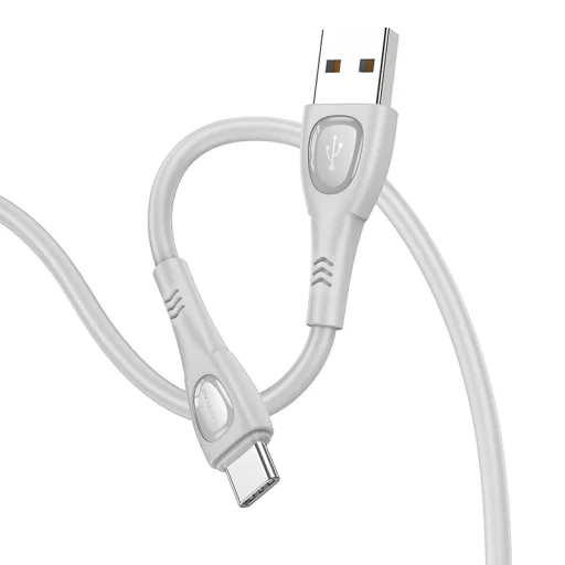 Borofone Superior BX98 USB - Type C kábel 3A 1m sivý - 1