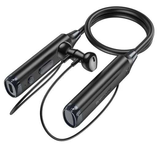 Borofone BE64 Perfect sport bluetooth fülhallgató fekete - 4