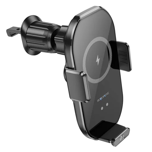 Borofone Rusher BH205 autós telefontartó indukciós töltéssel szellőzőrácshoz fekete - 2