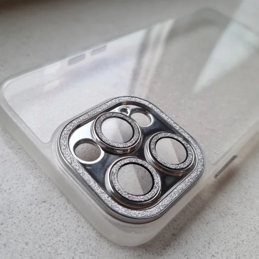 iPhone 13 Pro Max Liquid Glitter Camera tok átlátszó - 4