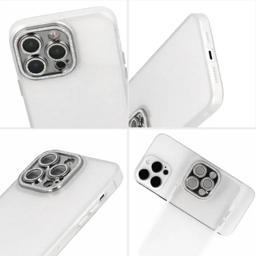 iPhone 13 Pro Max Liquid Glitter Camera tok átlátszó - 6