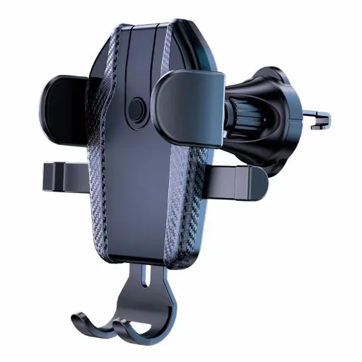 Autós telefontartó CF281 szellőzőrácsra fekete - 1