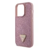 iPhone 15 Pro Guess Rhinestones Triangle Metal Logo tok rózsaszín (GUHCP15LHDGTPP) thumbnail