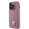 iPhone 15 Pro Guess Rhinestones Triangle Metal Logo tok rózsaszín (GUHCP15LHDGTPP) thumbnail