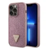 iPhone 15 Pro Guess Rhinestones Triangle Metal Logo tok rózsaszín (GUHCP15LHDGTPP) thumbnail