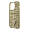 iPhone 15 Pro Guess Rhinestones Triangle Metal Logo tok arany (GUHCP15LHDGTPD) thumbnail